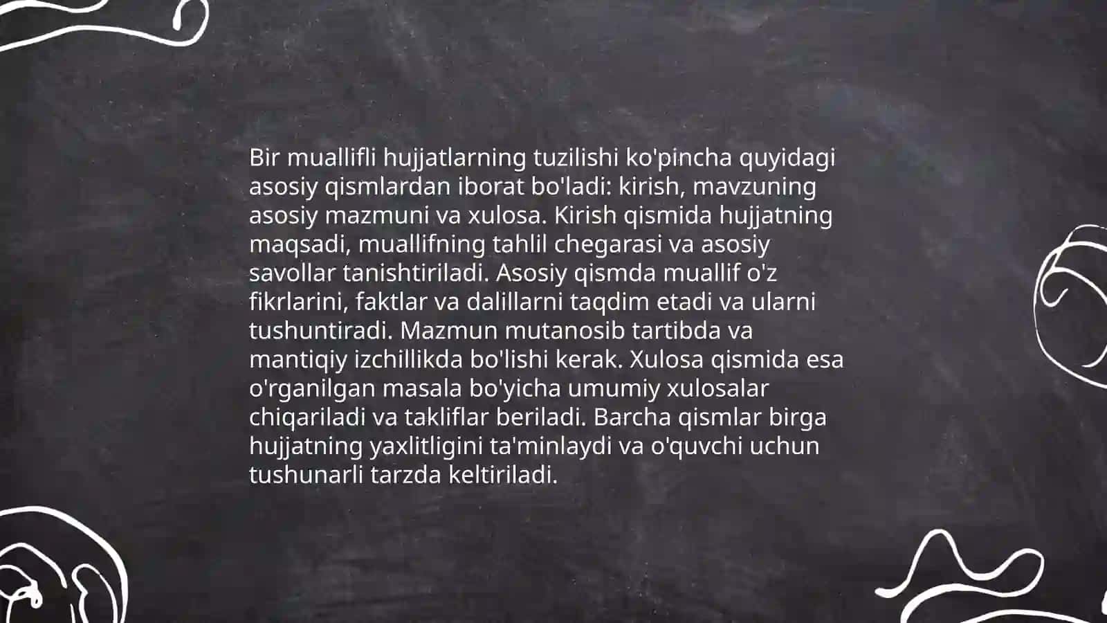 Bir VA ikki muallifli hujjatlarga tavsif yozish 3