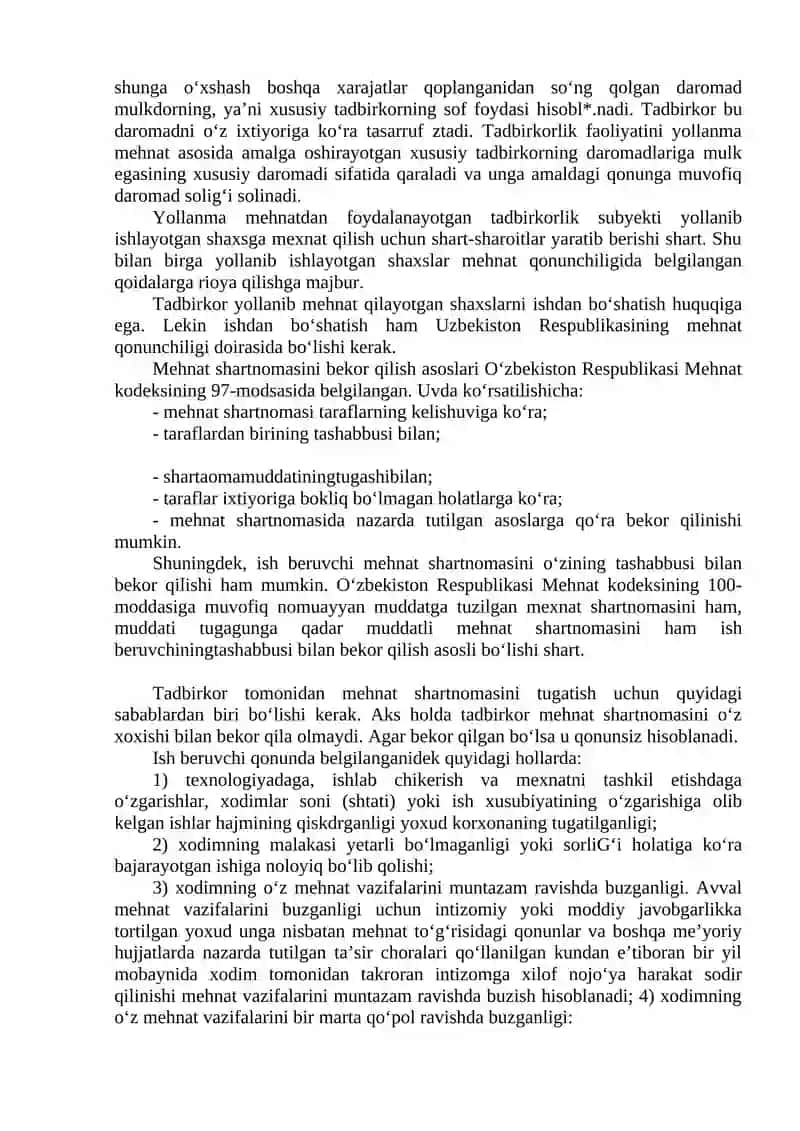 Tadbirkorlik faoliyati subyektlarining huquqlari 3