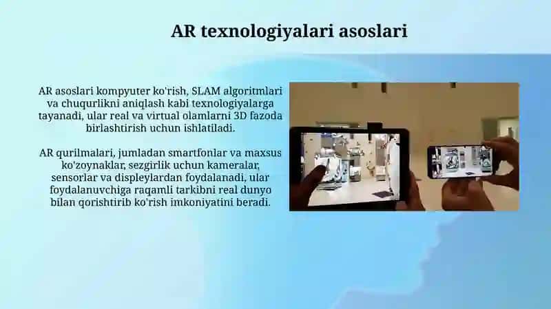 AR texnologiyalari yordamida interaktiv texnologiyalari va tarixiy tajriba yaratish 3
