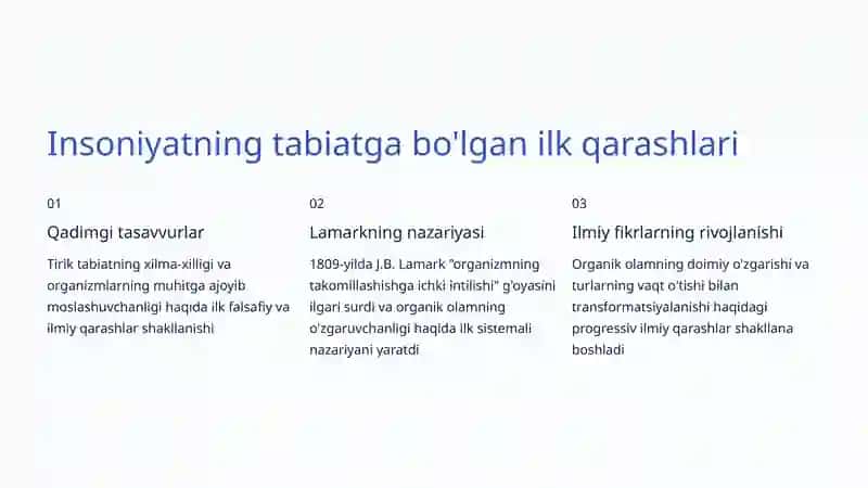 Evolyutsion qarashlar 3