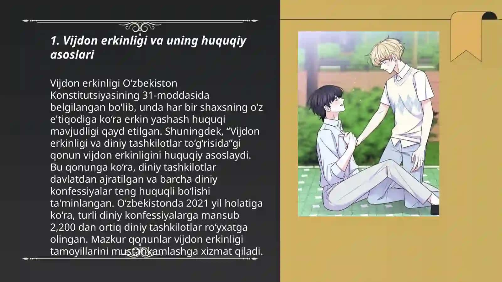 Vijdon erkinligi va uning huquqiy asoslari 3