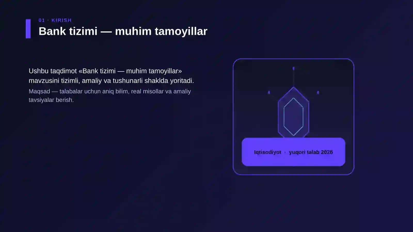 Bank tizimi — muhim tamoyillar 3