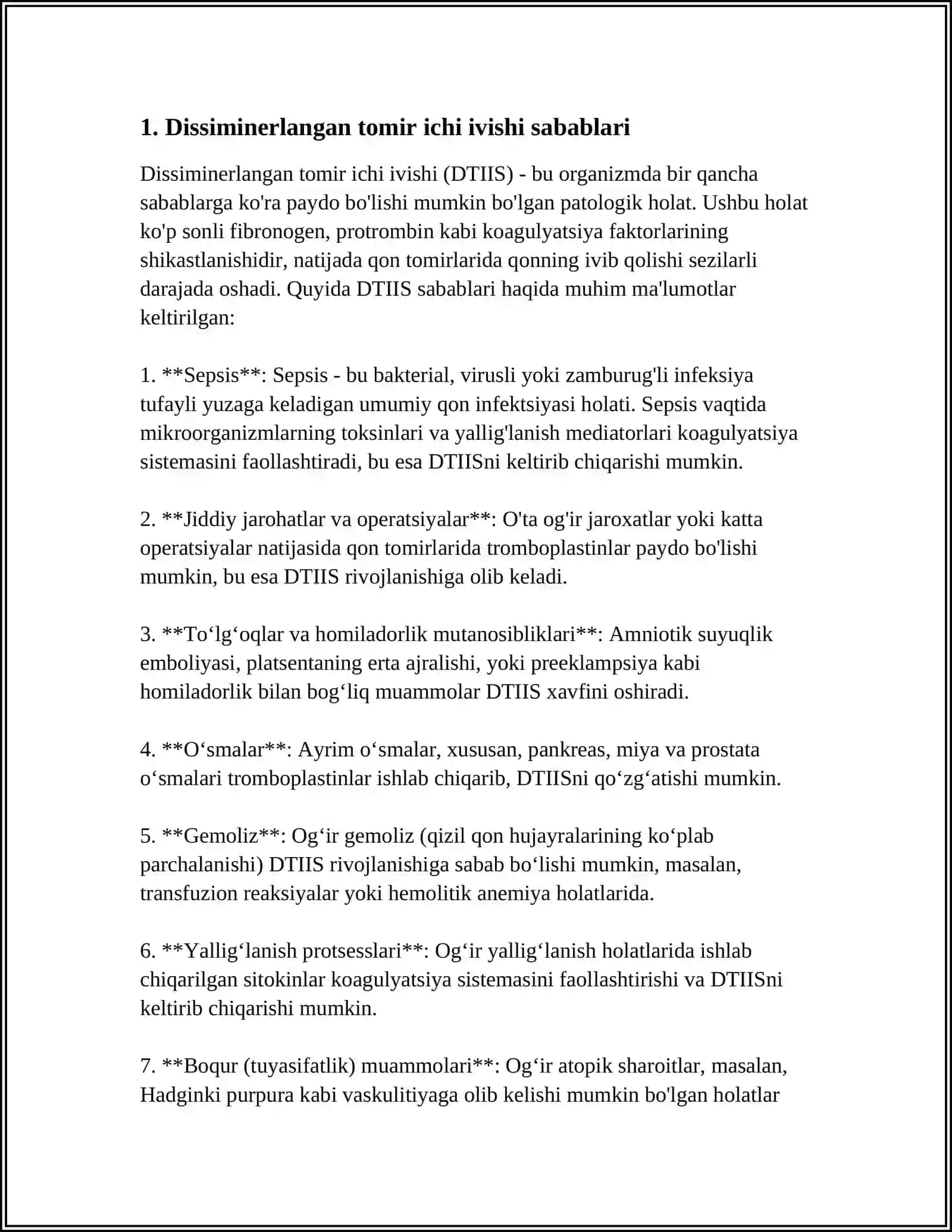 MUSTAQIL ISH Mavzu: DESSIMINIRLANGAN TOMIR ICHI IVISHI 3