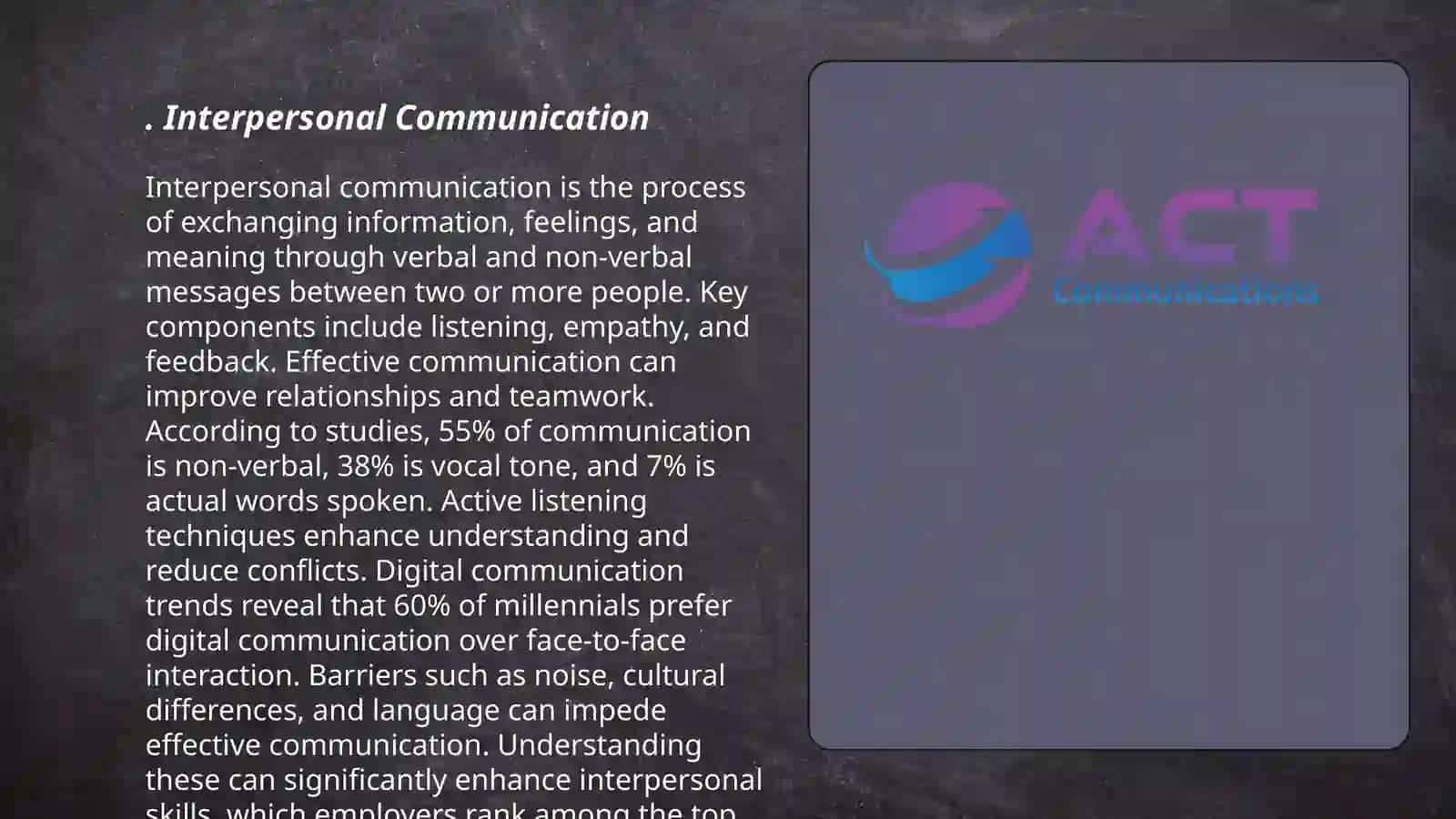 Interpersonal Communication 3