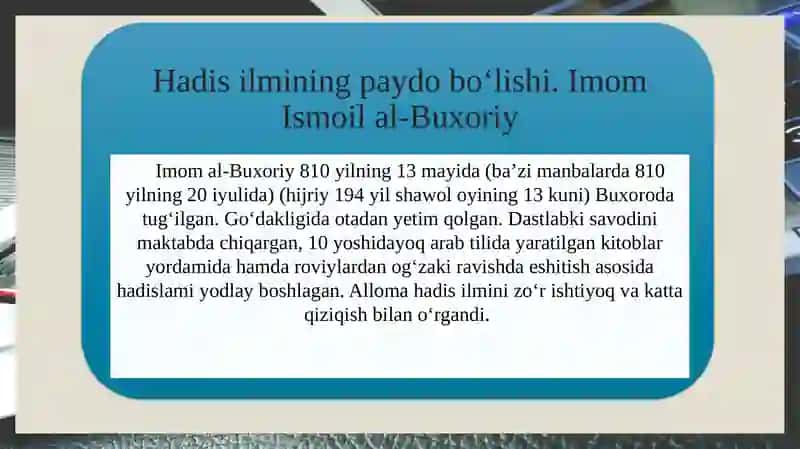 Imom al-Buxoriyning pedagogik g’oyalari 3
