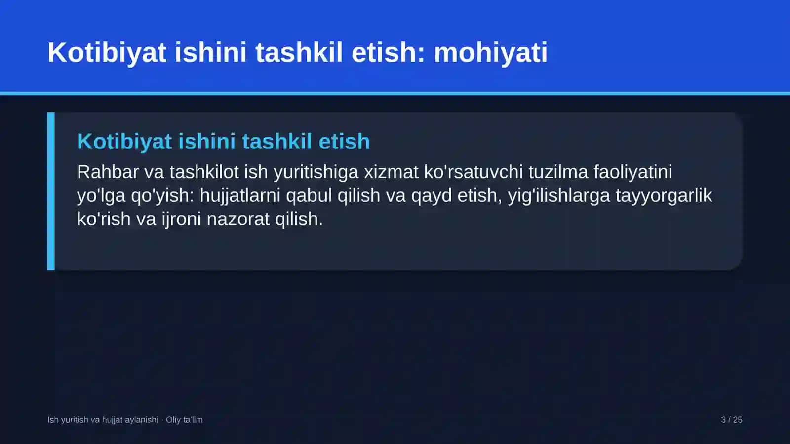 dehqon xo'jaliklarida kotibiyat ishini tashkil etish 1135 3