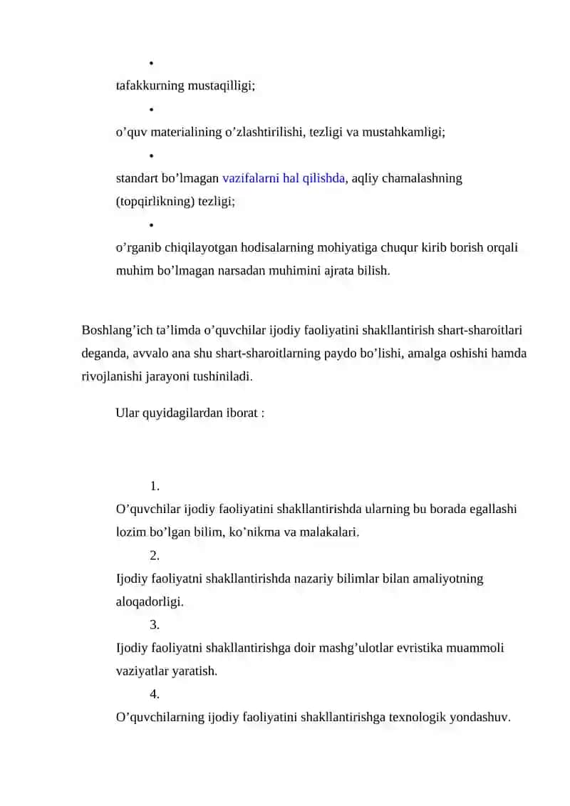 Ijodiy faoliyat turlari 3