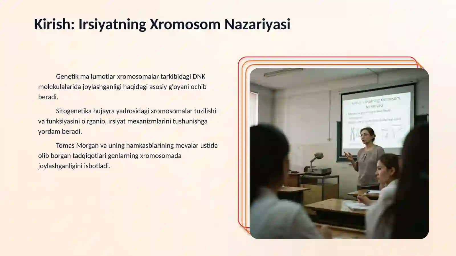 Irsiyatning xramasoma nazariyasi Morgan genlarni birikish holati Krasingover Belgilarni jinsga bikkan holatda irsiylanishi 3