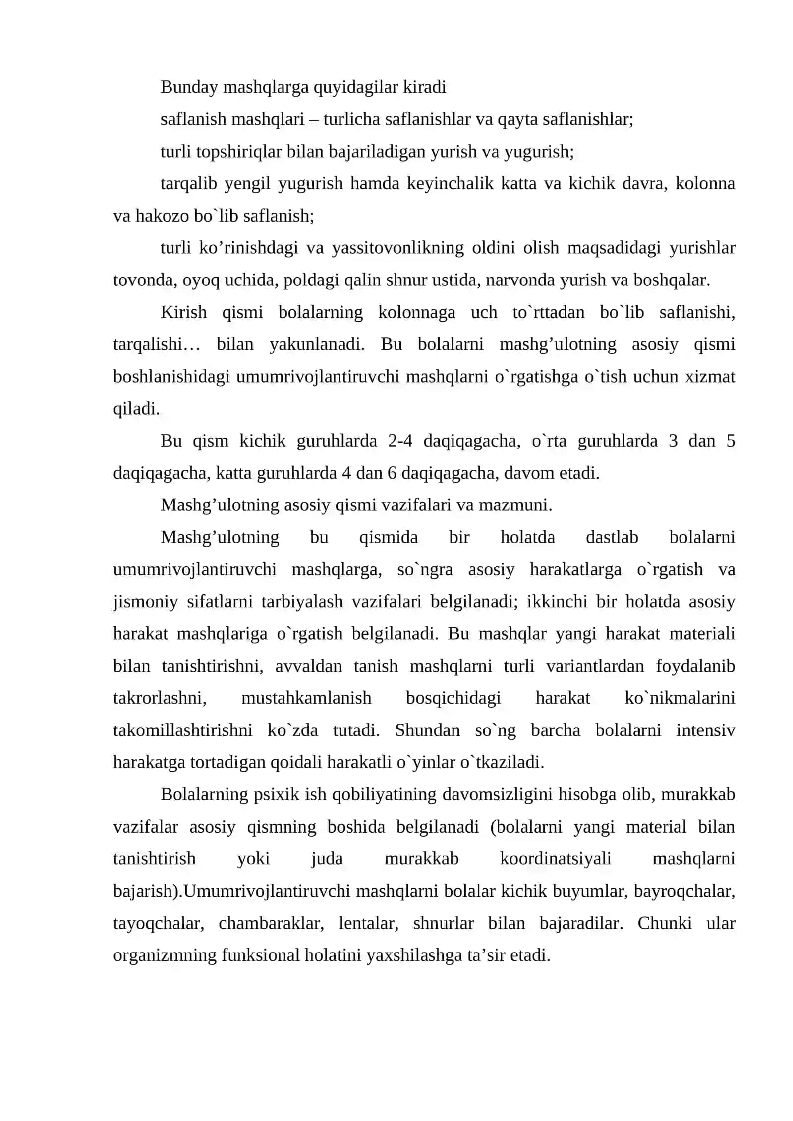 Jismoniy tarbiya boyicha yo'riqchining ish faoliyati 3