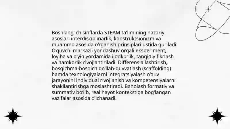 Boshlanğich sinflarda Steam talimi 3