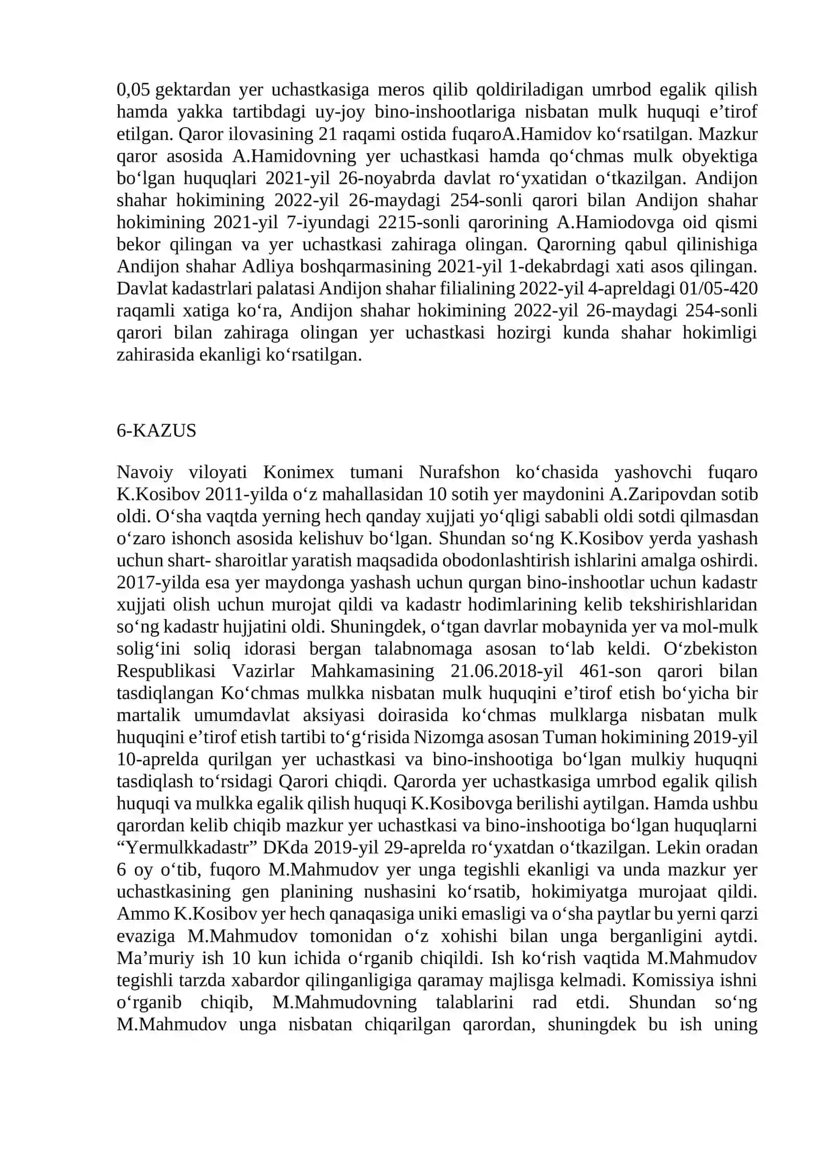 Ma’muriy huquq yakuniy kazuslar 3