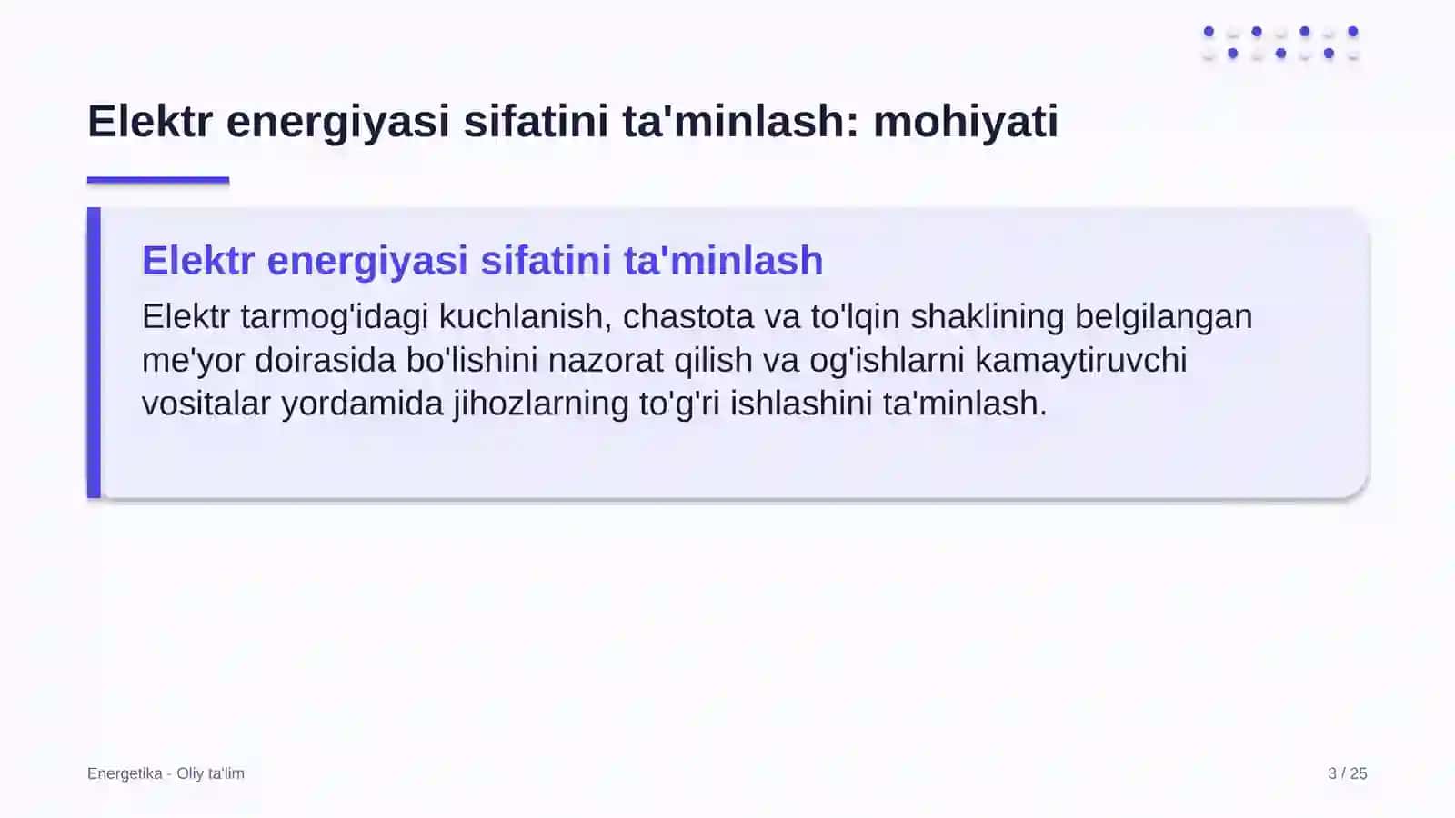 Blokcheyn loyihalarida elektr energiyasi sifatini ta'minlash 3
