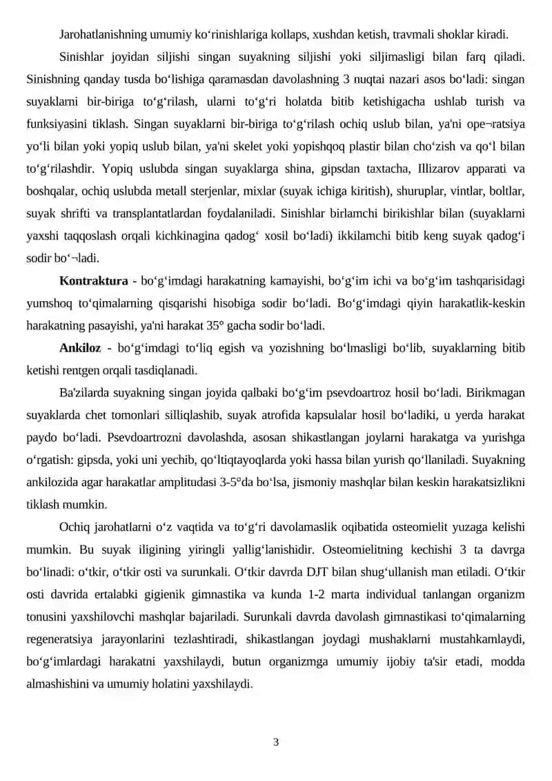 Sport tibbiyoti va reabilitatsiya fanidan - Amaliy mashg‘ulot № 13 3