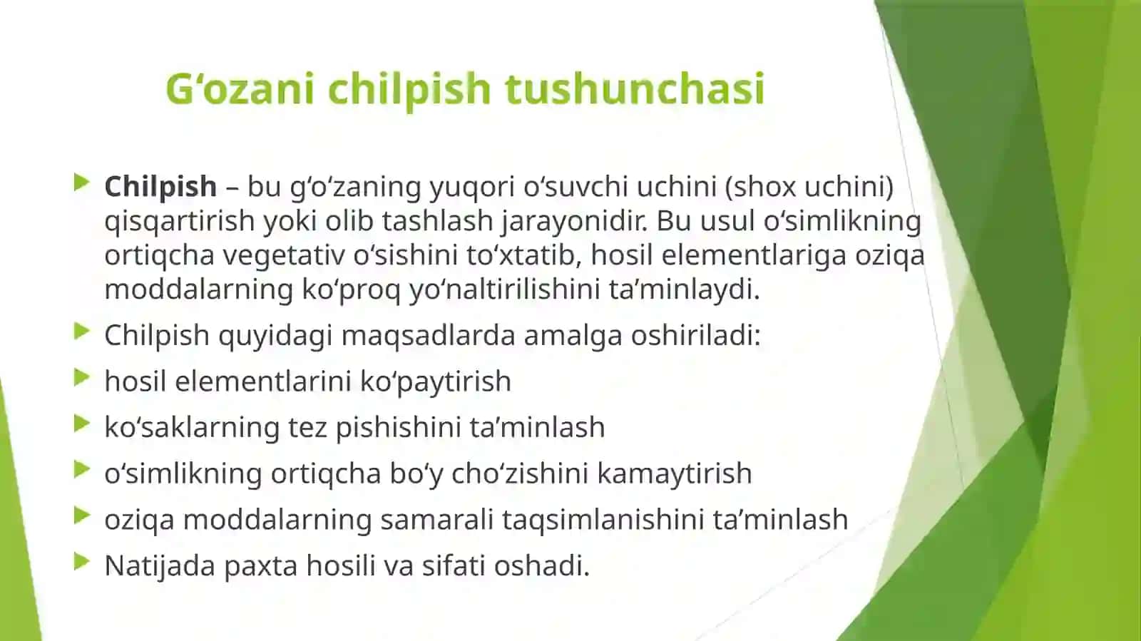 G‘O‘ZANI CHILPISH VA MINERAL OZIQLANTIRISH 3