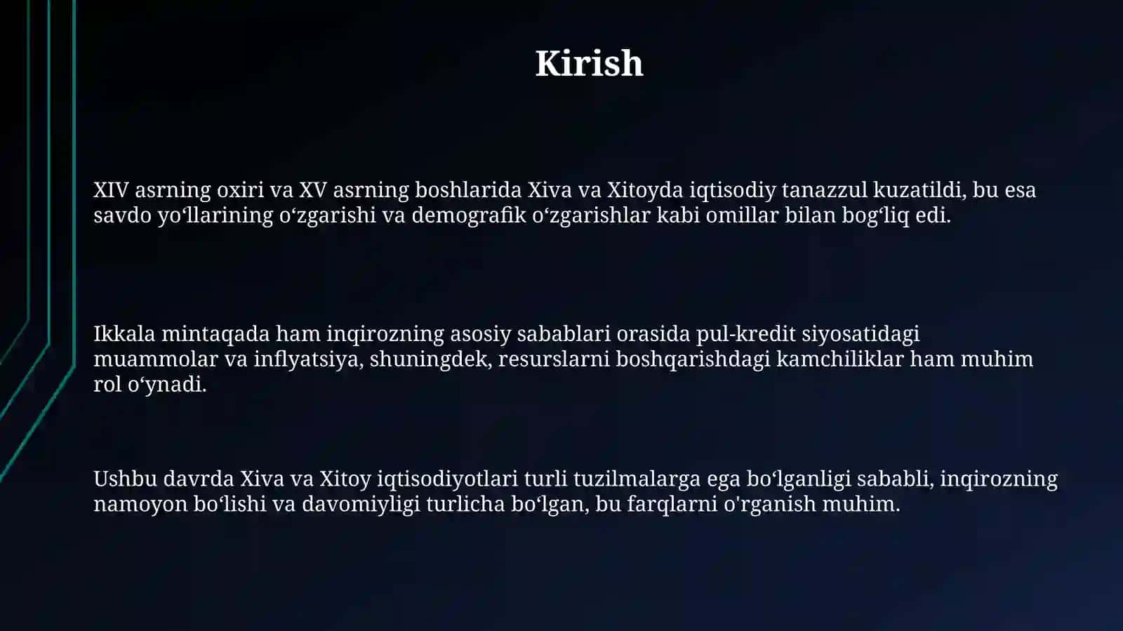 Xiva va Xitoyning iqtisodiy inqirozi 3