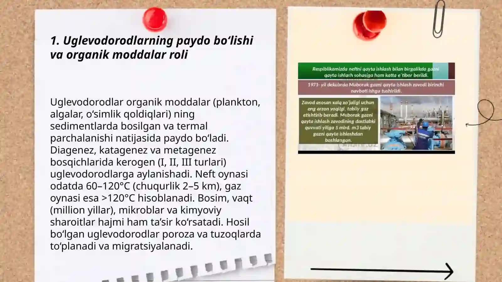 Uglevodorodlarning tabiiy manbalari. Neft va neftni qayta ishlash. Kreting Bobojonova Muattar 3