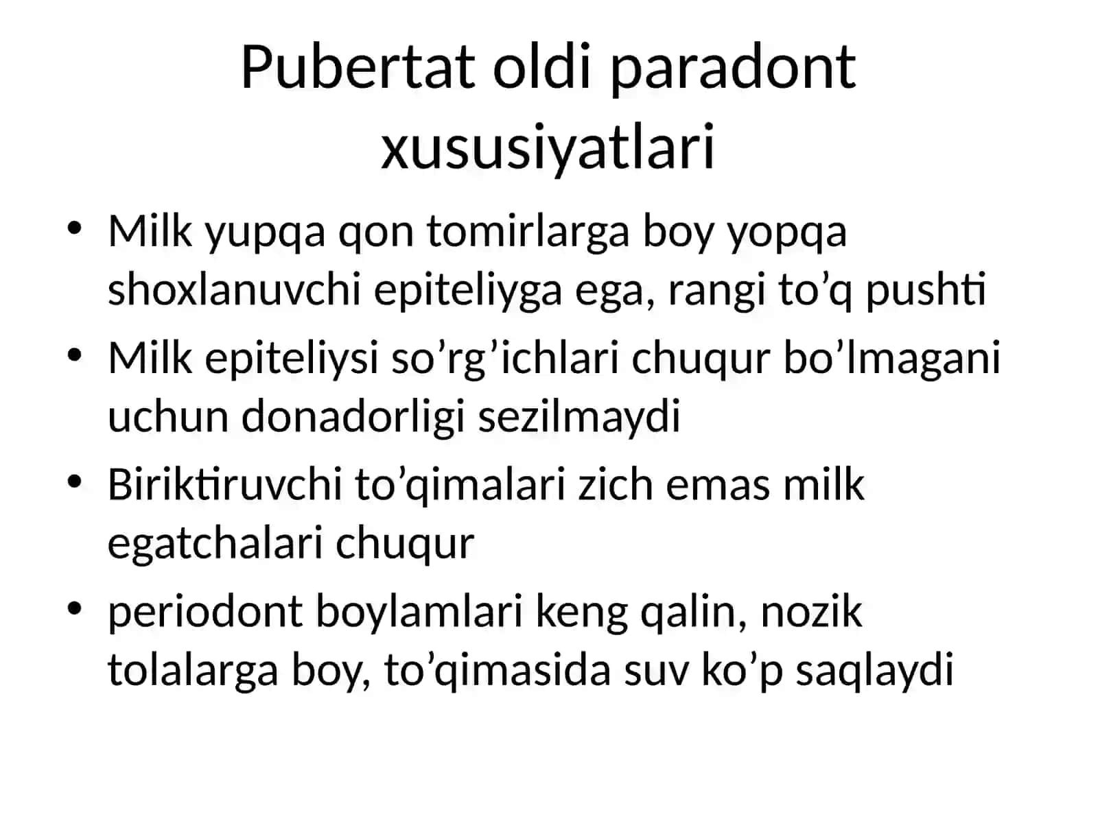 Bolalarda pubertat va pubertat oldi davri paradont kasalliklari 3