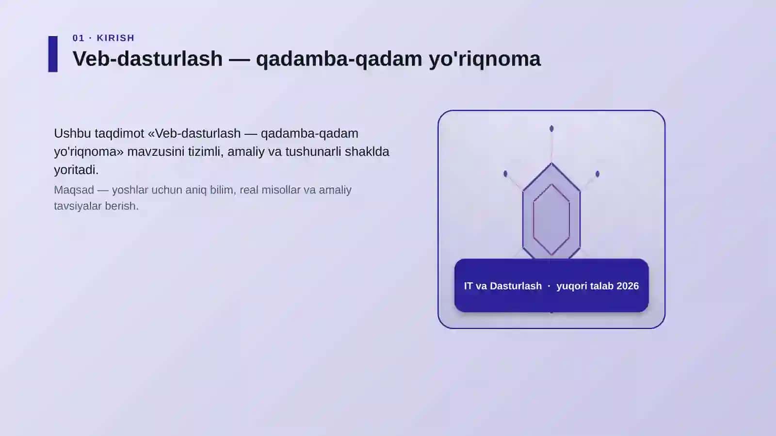 Veb-dasturlash — qadamba-qadam yo'riqnoma 3