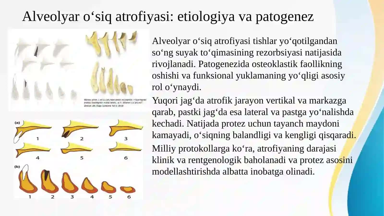 O'zbekiston Respublikasi milliy klinik davolash protokollariga muvofiq alveolyar o'siq va og'iz bo'shlig'i shilliq qavatining nuqsonlari, deformatsiyalari, sezilarli atrofiyasida umumiy amaliyot shifokori tomonidan to'liq olinadigan tish protezi asosini hajmli modellashtirishda amaliy klinik va laboratoriya ko'nikmalarini o'zlashtirish. 3