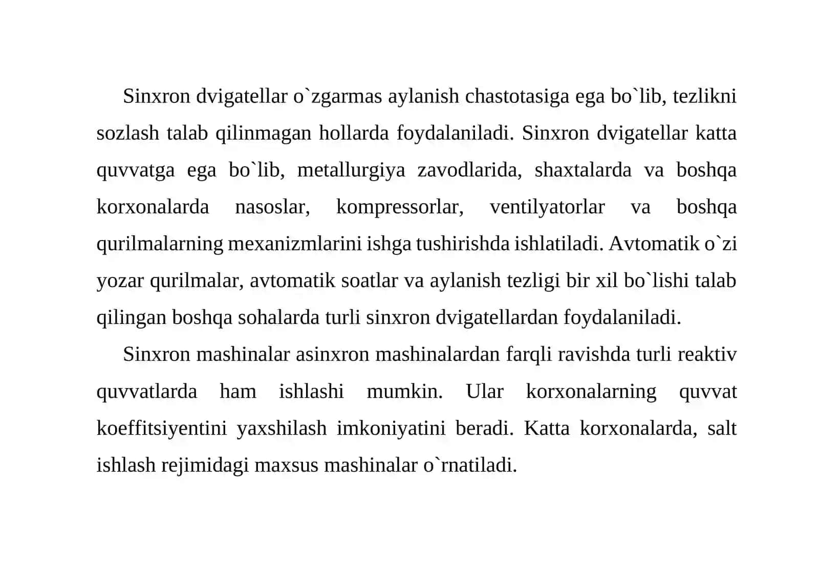Sinxron mashinalarning tuzilishi va vazifalari 3
