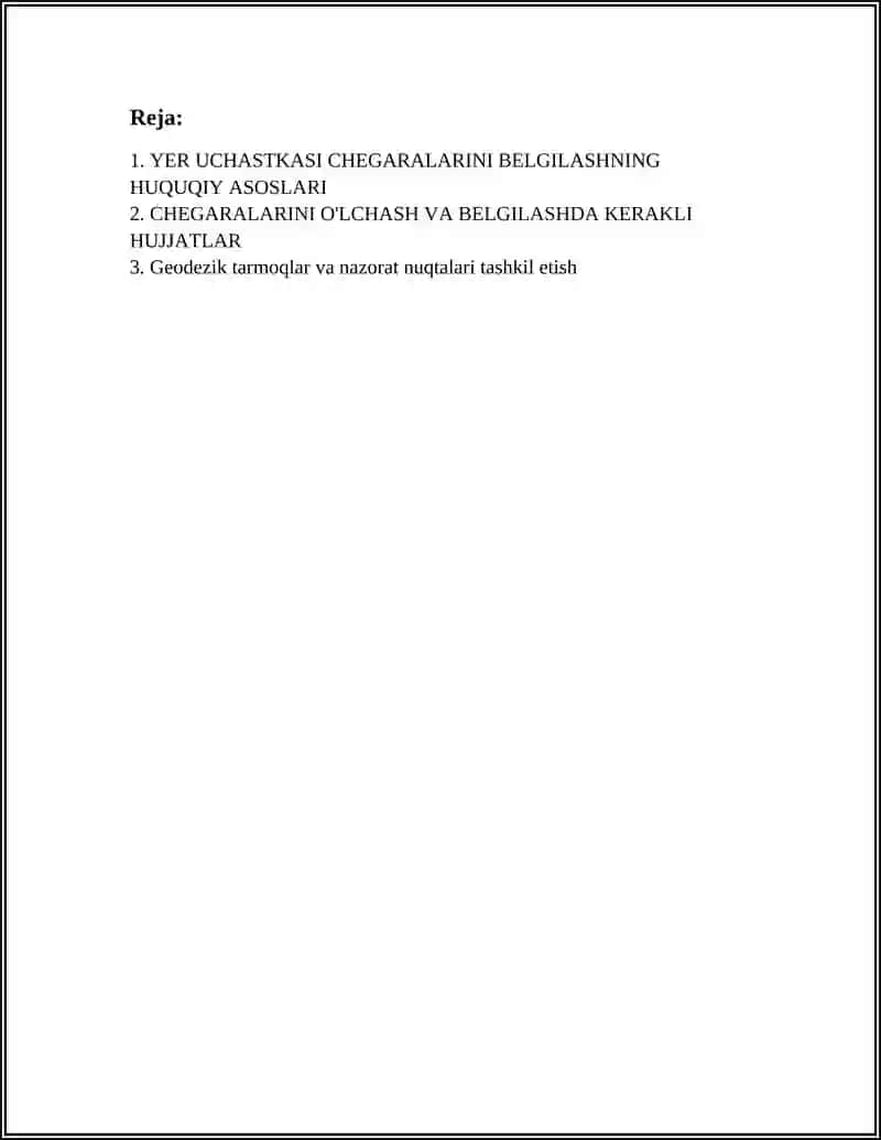 YER UCHASTKASINING CHEGARALARINI BELGILASH VA O'LCHASH TARTIBI 3