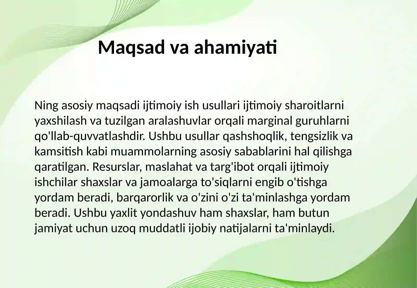 Ijtimoiy ish usullari 3