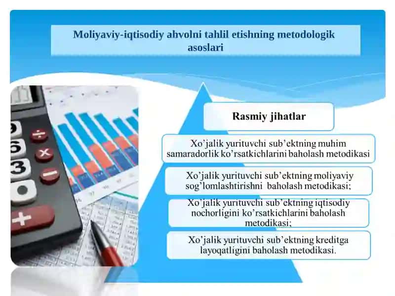 IQTISODIY TAHLIL ISHLARINI TASHKIL QILISH 3