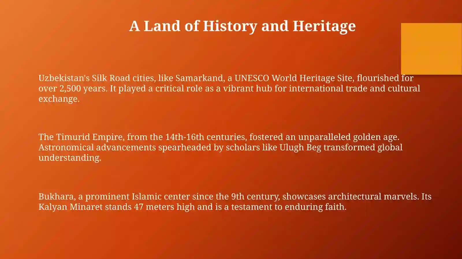 Uzbekistan: Crossroads of History and Culture 3