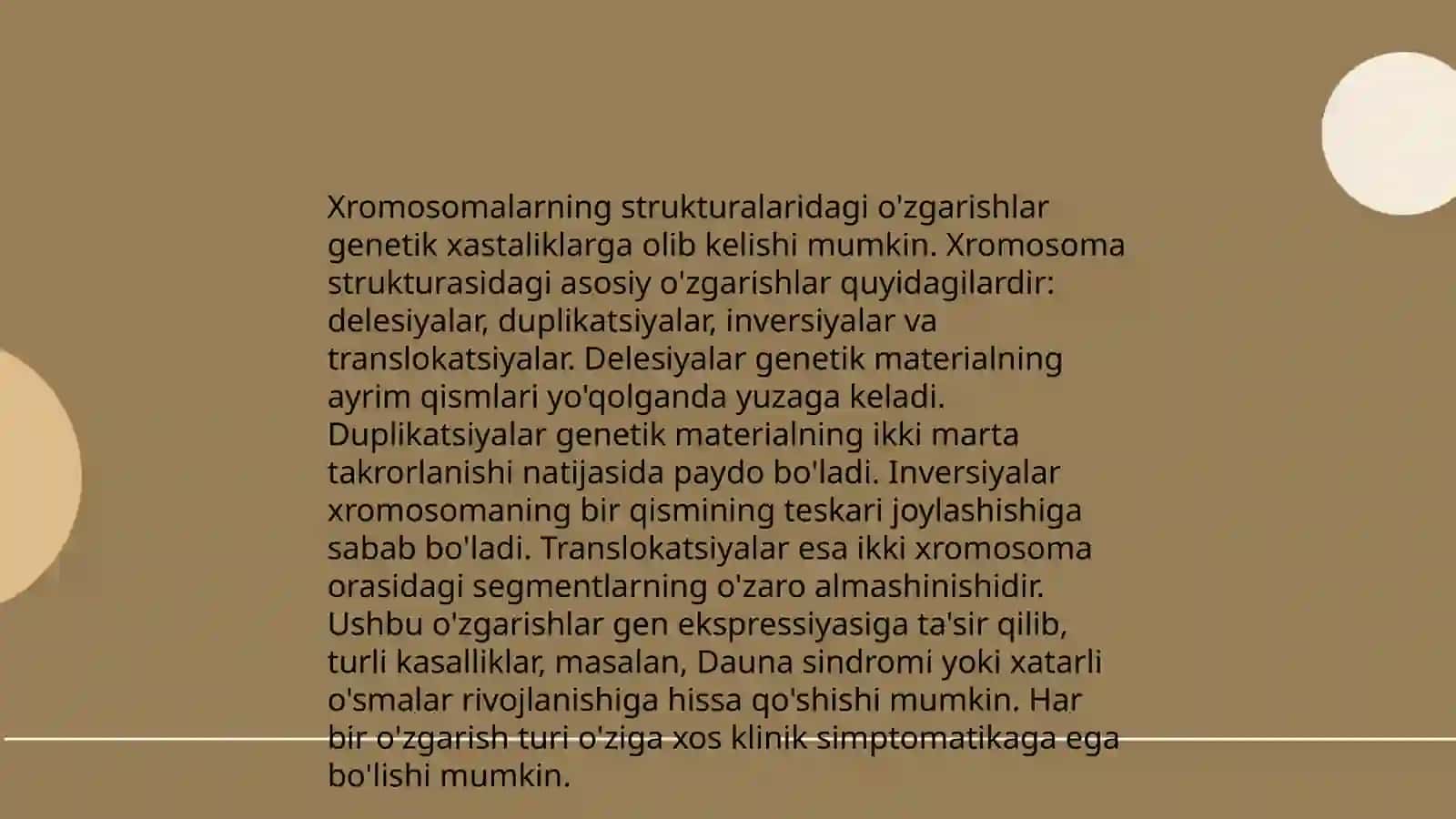 Xromosoma abberatsiyalari yoki qayta tuzilishlari 3