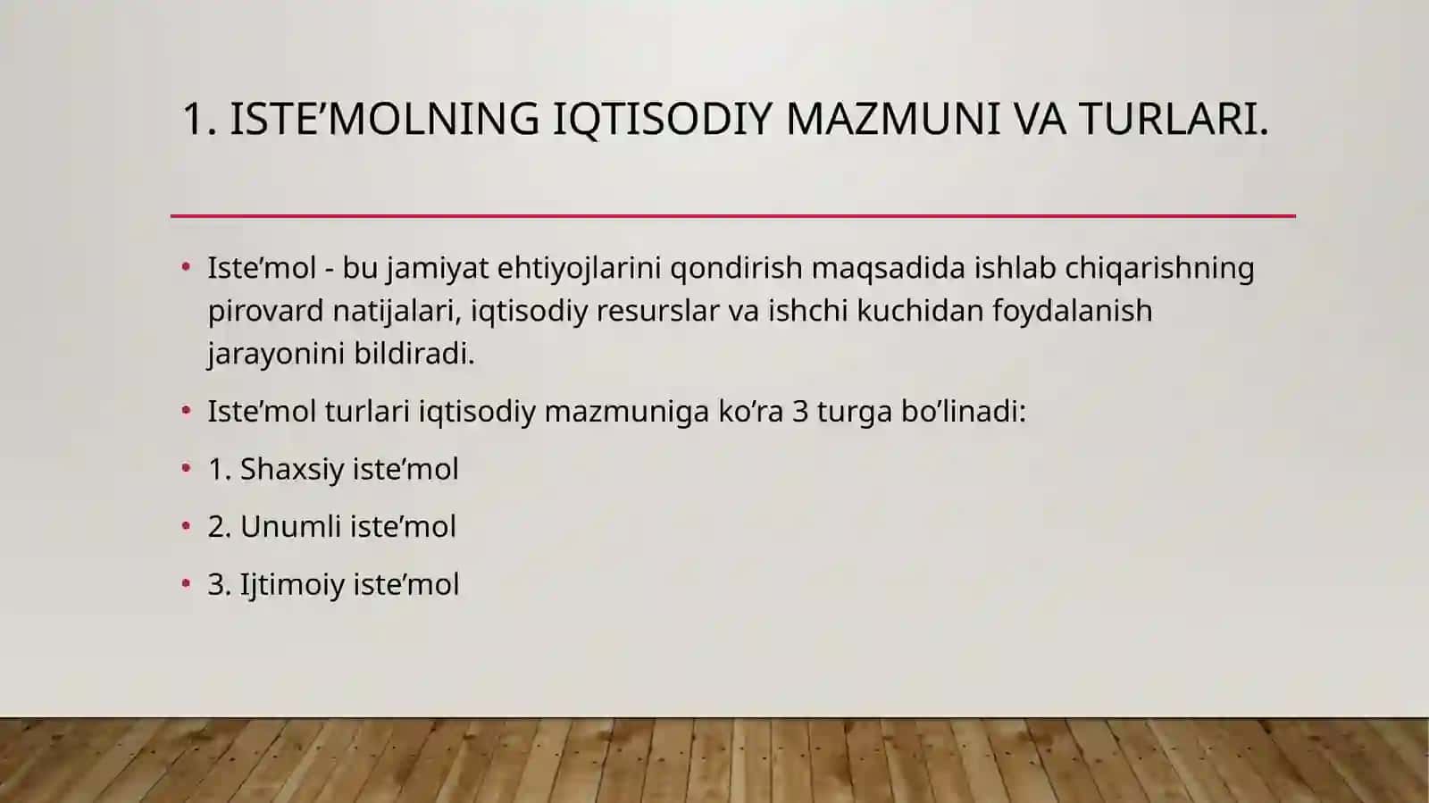 Iste'mol, jamg'arma va investitsiyalar 3