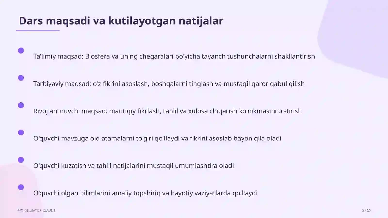 Biosfera va uning chegaralari (10-sinf) 3