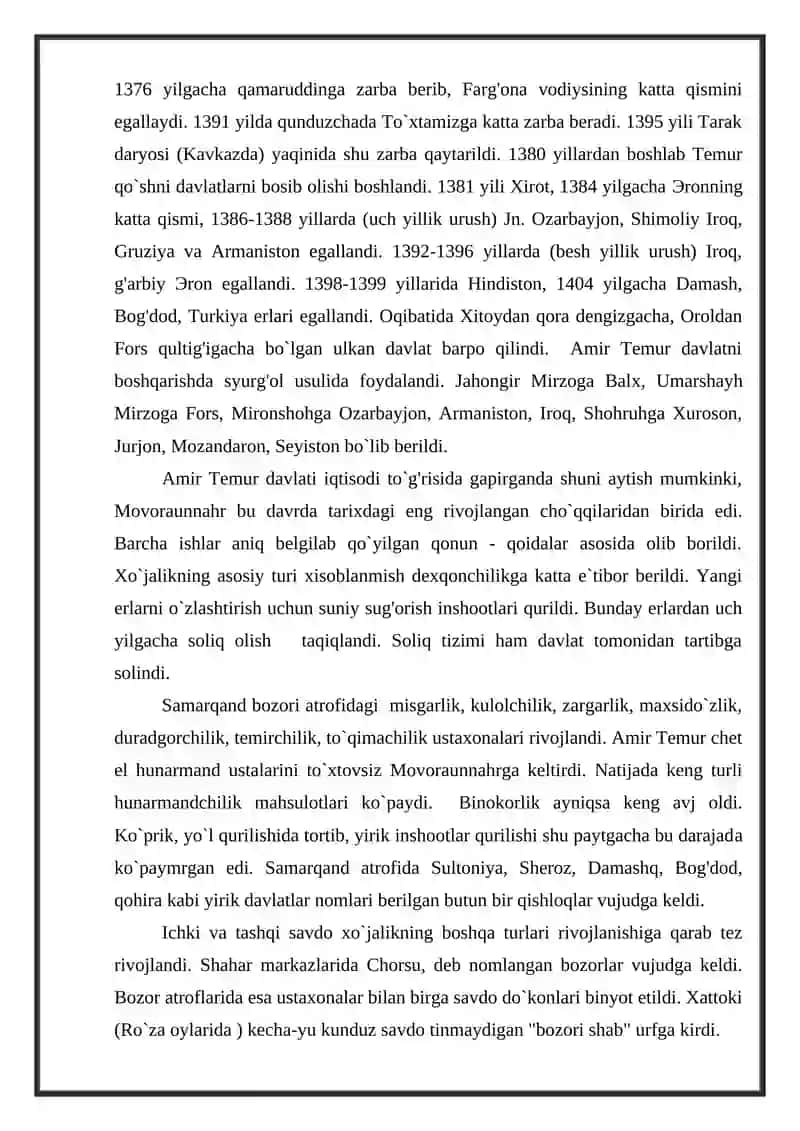 AMIR TEMUR VA TEMURIYLAR DAVRI TARIXIY GEOGRAFIYASI 3