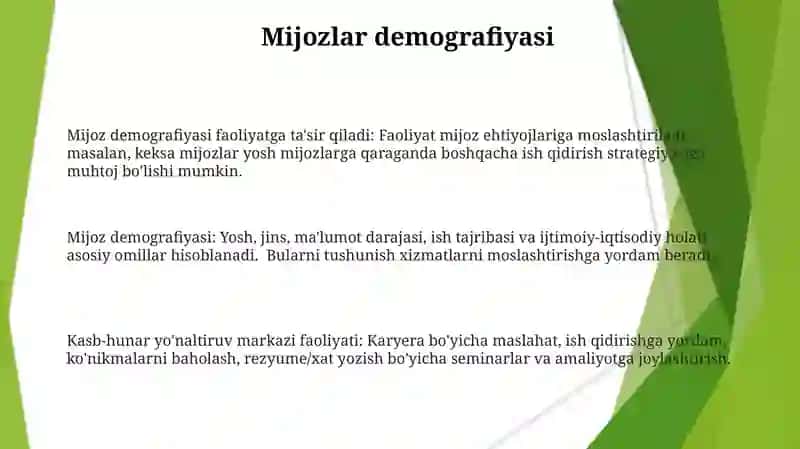 Kasb hunarga yo‘naltirish tashxis markazlarini faoliyati 3