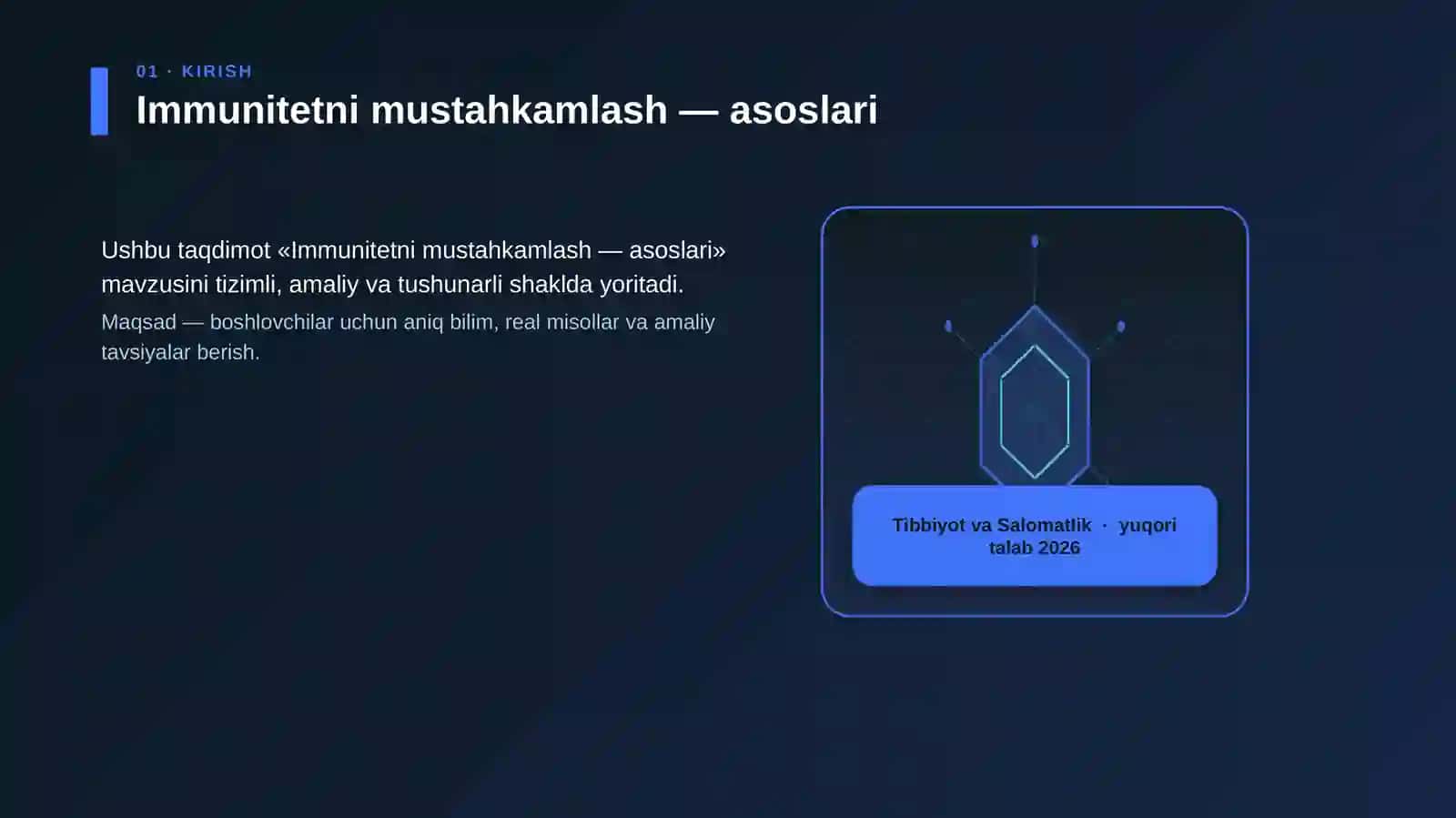 Immunitetni mustahkamlash — asoslari 3