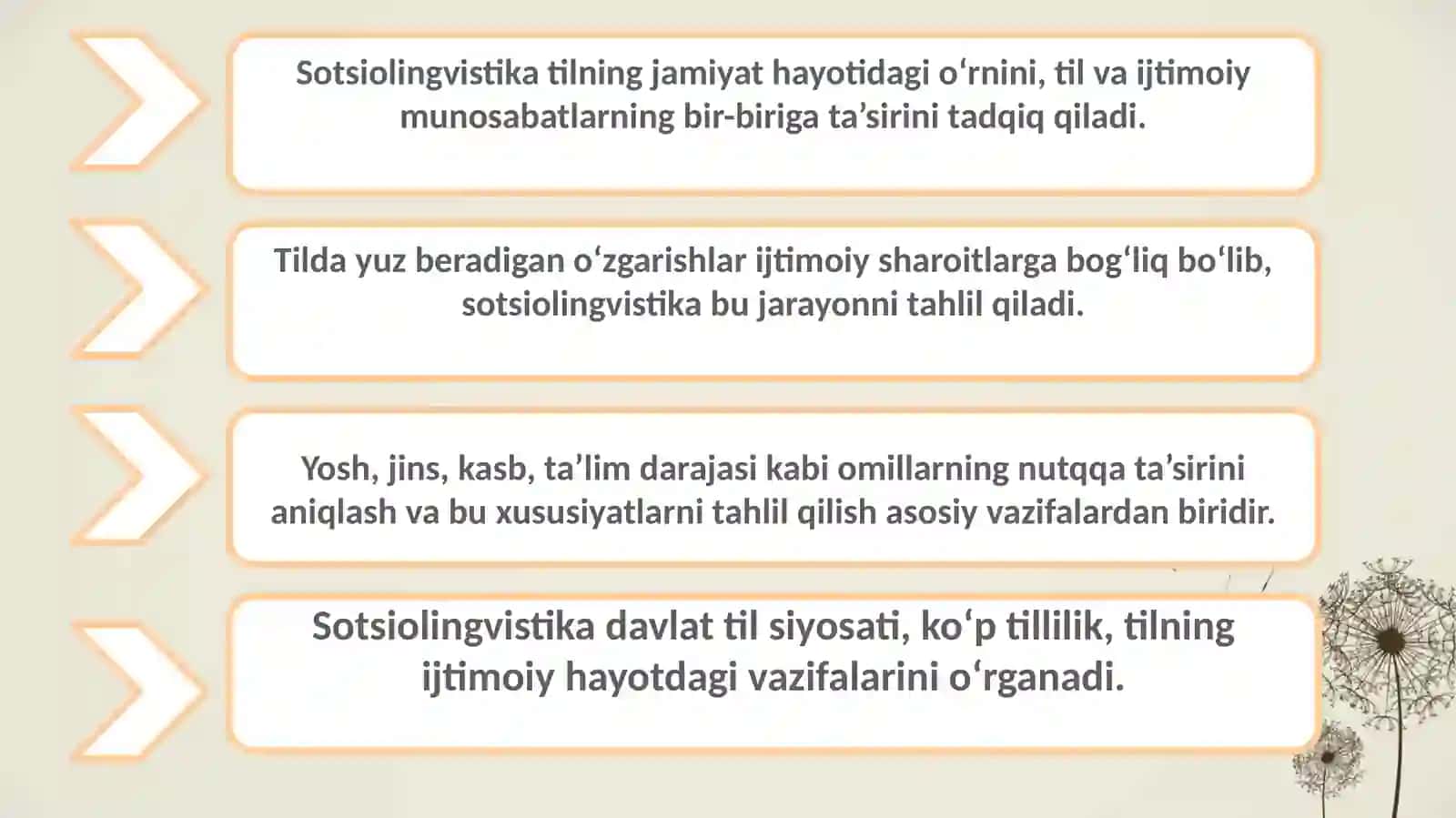 Sotsiolingvistika kursi predmeti,vazifalari,fanning vujudga kelishi va rivojlanishi 3