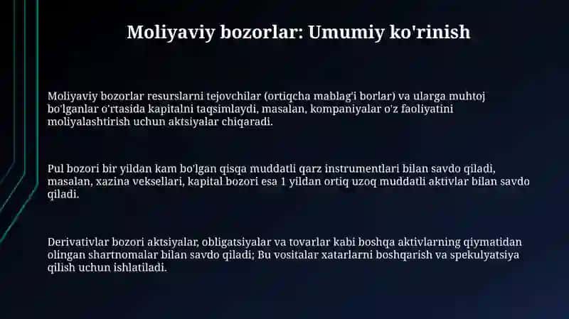 Moliya bozori va institlari 3