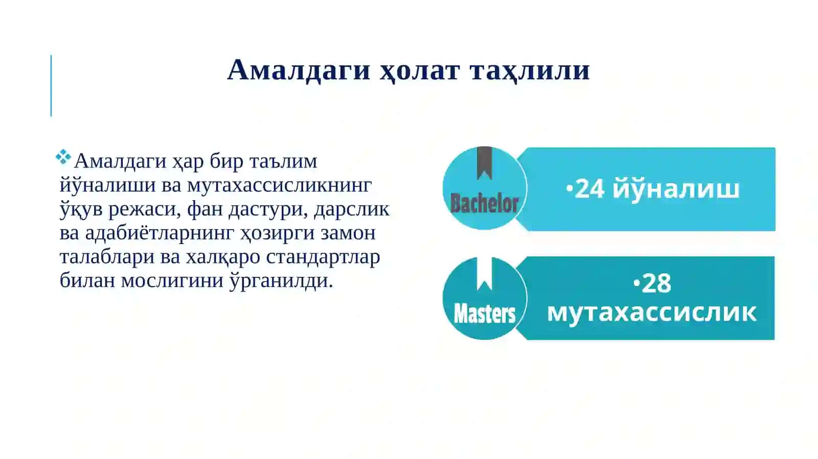 ТДИУда  таълим 3