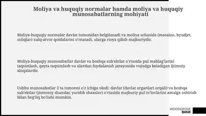 Moliya va huquqiy normalar 3