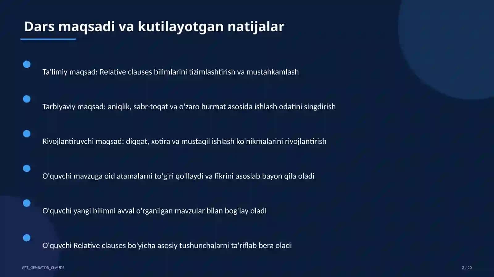 Relative clauses (10-sinf) 3
