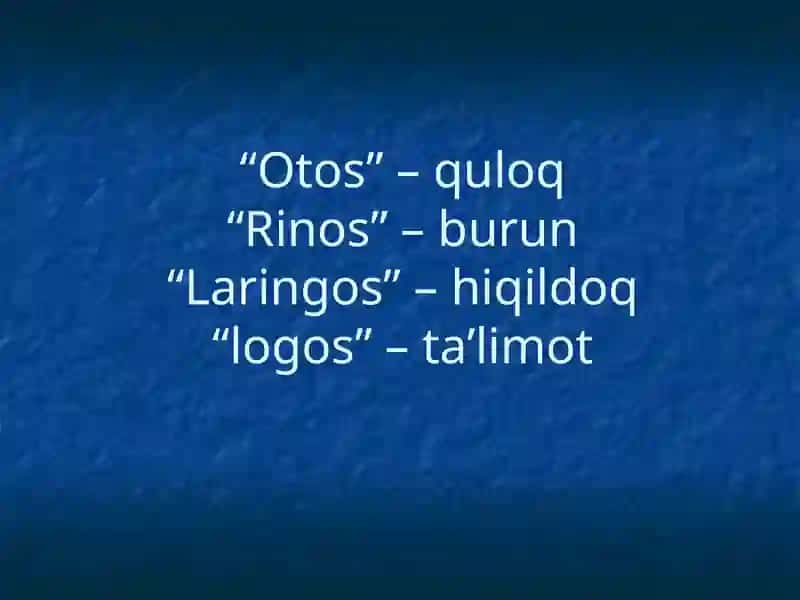 Otorinolaringologiya fani 3