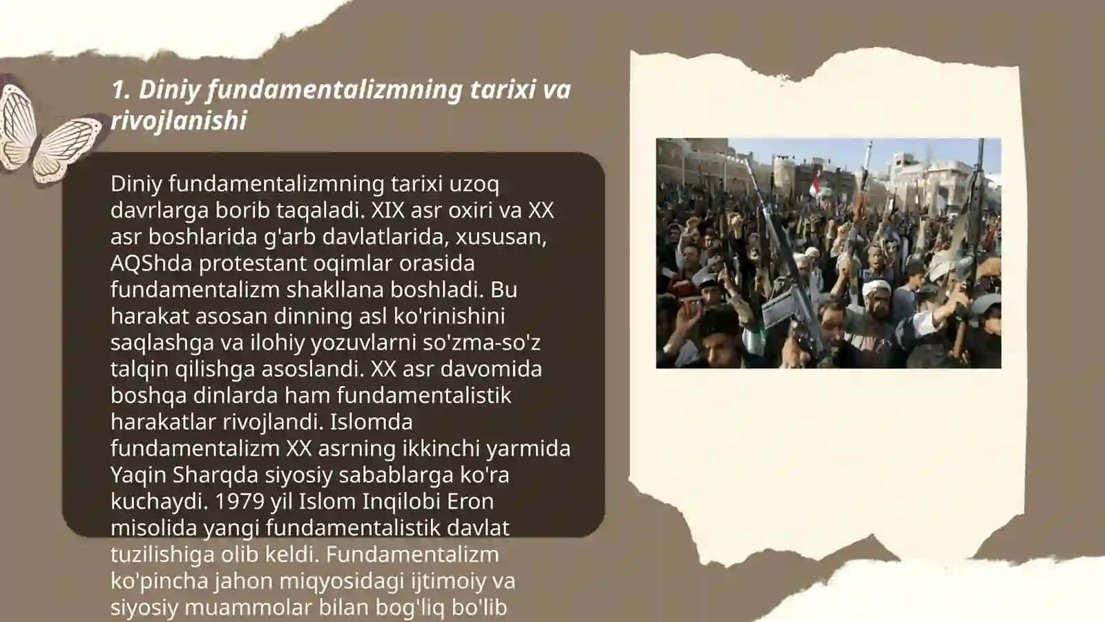 Diniy fundamentalizm ekstremizm radikalizm va terrorizm va yo'nalishlari 3