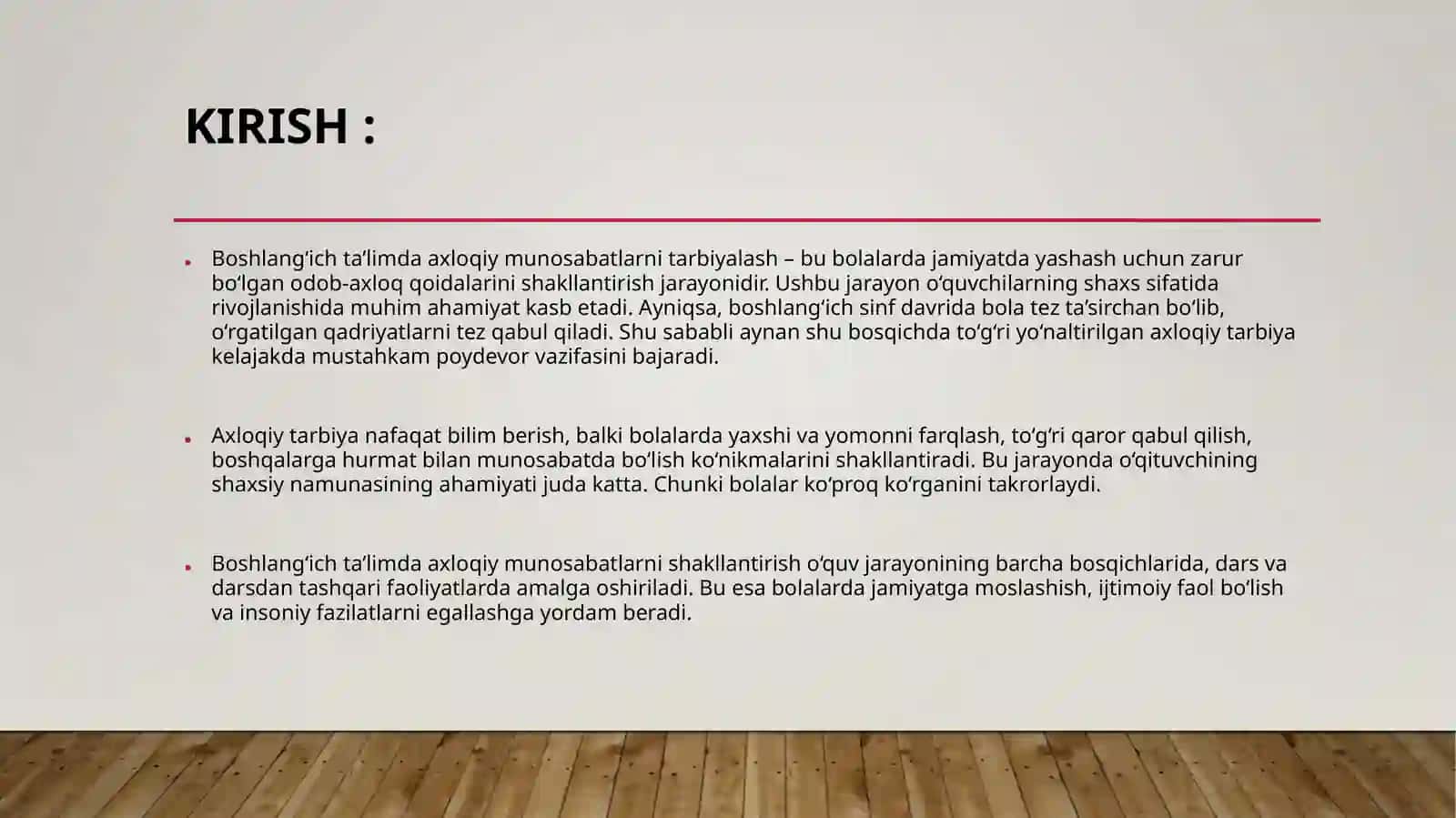 Boshlang`ich ta'limda axloqiy munosabatlar ni tarbiyalash 3