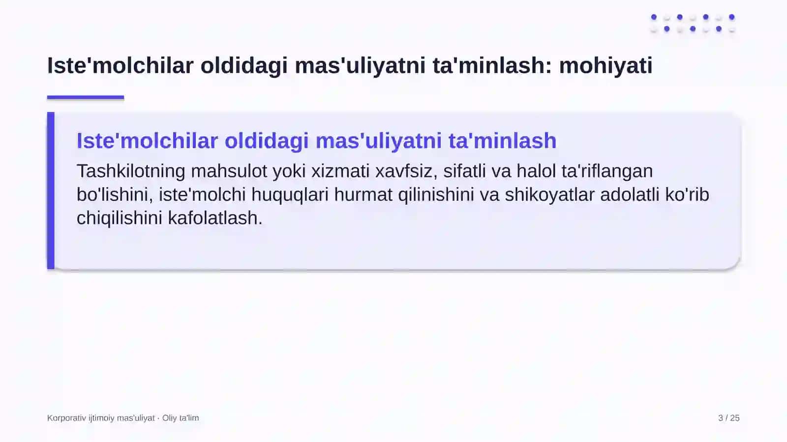ovchilik xo'jaliklarida iste'molchilar oldidagi mas'uliyatni ta'minlash 6538 3