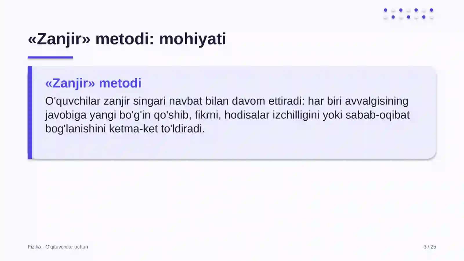 fizika darslarida zanjir metodidan foydalanish 2151 3