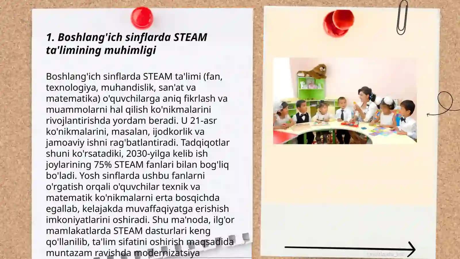 Boshlang'ich sinflarda STEAM texnologiyasi asosida Xalqaro baholashdagi ahamiyati 3