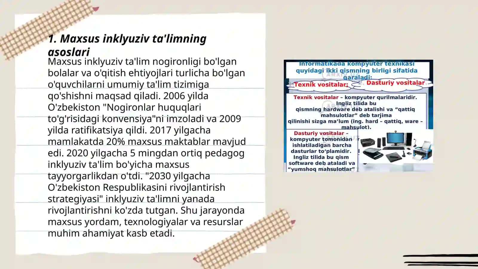 Maxsus inklyuziv ta'limda imkoniyati cheklangan bolalarga ta'lim berish 3