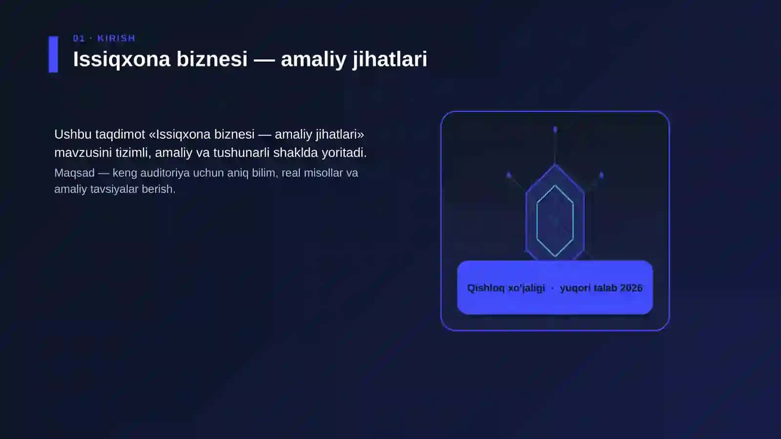 Issiqxona biznesi — amaliy jihatlari 3