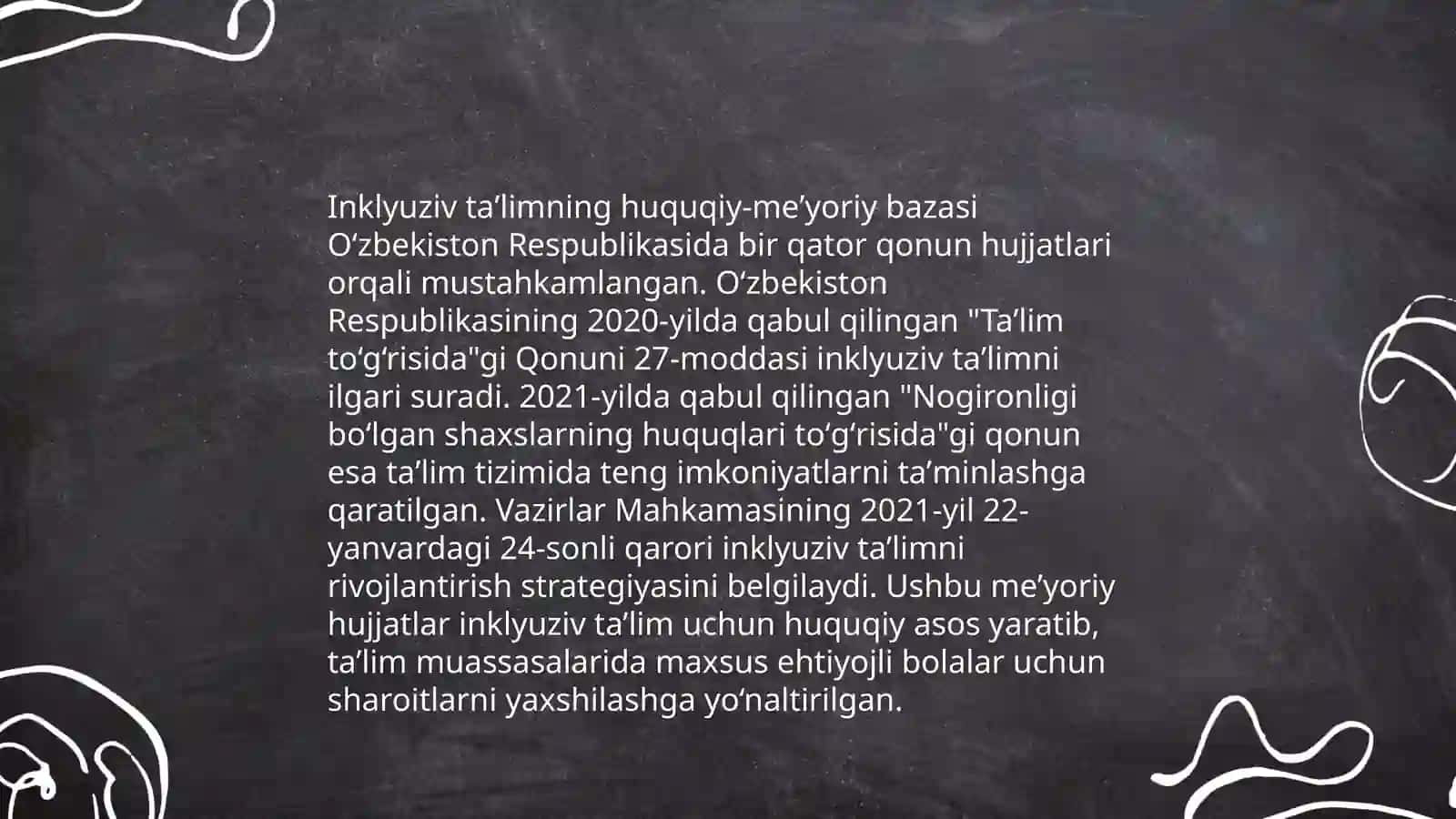 Inklyuziv taʼlim huquqiy asoslarini 3