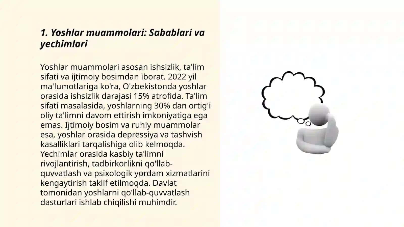 Yoshlar muammolarini xal etishda fuqarolik jamiyati institutlarining roli 3