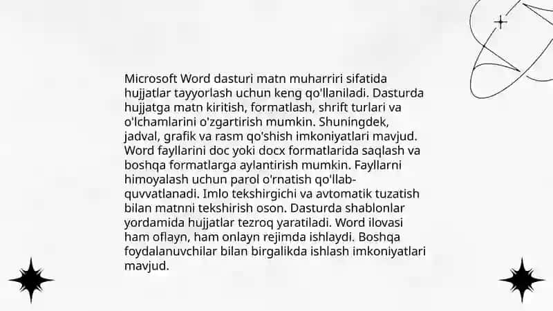 Microsoft office dasturlar paketi 3